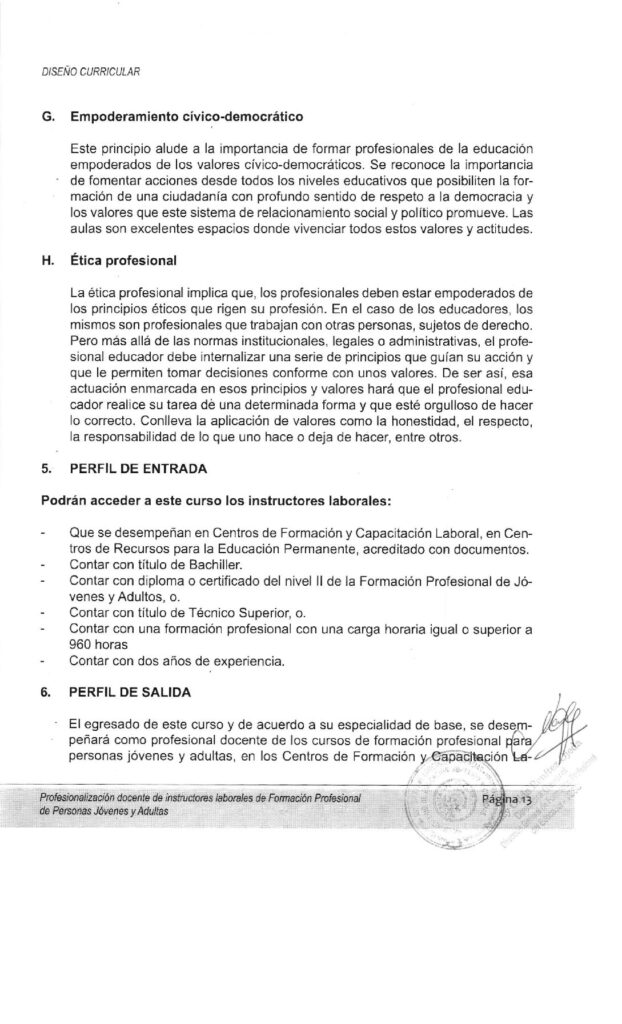 thumbnail of Perfil Profesionalización de Instructores Laborales